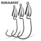 PROBEROS® Root Fishing Hook Original Lead Crank Lead Head Hook 5g 7g 10g 14g Soft Worm Hook with Barb Lure Hook Fishing Tackle Accessories 20pcs - Proberos