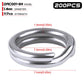 PROBEROS Stainless Steel Double Layer Flattened Loop Bait Rings (200 pcs/pack) - Proberos