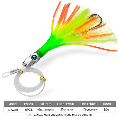PROBEROS DW330 Metal Head Octopus Trolling Lure 22cm 85g