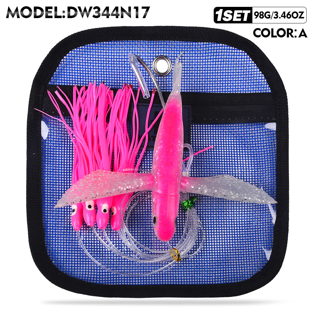 bionic fish lure 5/10/20PCS Luminous Soft Fishing Swordfish Fishing Store strong Dyneema fiber that turns out the most lifelike swimming action Long Mouth Minnow Bionic Lure