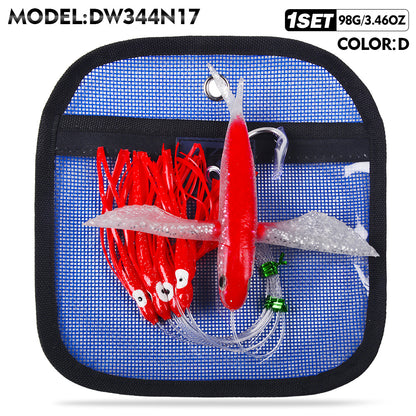 KATUYSHA Trolling Lure Set 1 Set Flying Fish Shape Bionic Lure Squid Tuna Mahi Sea Fishing Lure