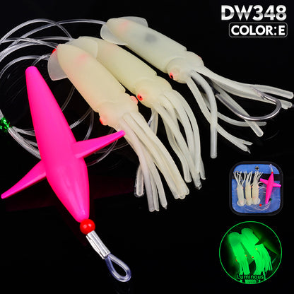 PROBEROS DW348 Trolling Squid Lure Set Saltwater Bait 140g 230g