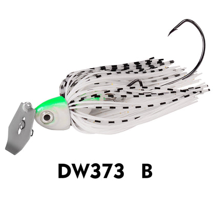 proberos 6pc Fishing Lures 3pcs 7cm 10g Blade Metal Bait With Rubber Skirt Artificial Wobbler Buzzbait Jigging Lure Spinner Bait