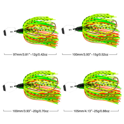PROBEROS Spinnerbait Lure 6 Colors (A-F) Freshwater Fishing Bait 12g-20g (1PC Pack)