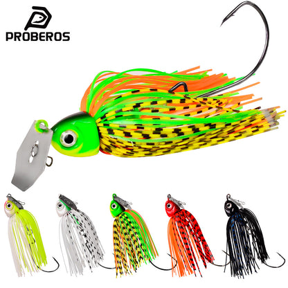 PROBEROS Spinnerbait Lure 6 Colors (A-F) Freshwater Fishing Bait 12g-20g (1PC Pack)
