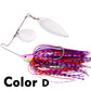 PROBEROS Spinnerbait Fishing Lure, Hard Metal Jig Spinner Baits Kits Swimbait for Bass Trout Pike Salmon Walleye Freshwater Saltwater 10g 15g 20g