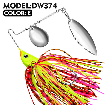 PROBEROS DW374 Spinnerbait Lure Freshwater Fishing Bait 10g-20g