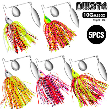 PROBEROS DW374 Dual Blade Spinnerbait Lure 10g 15g 20g Bass Bait