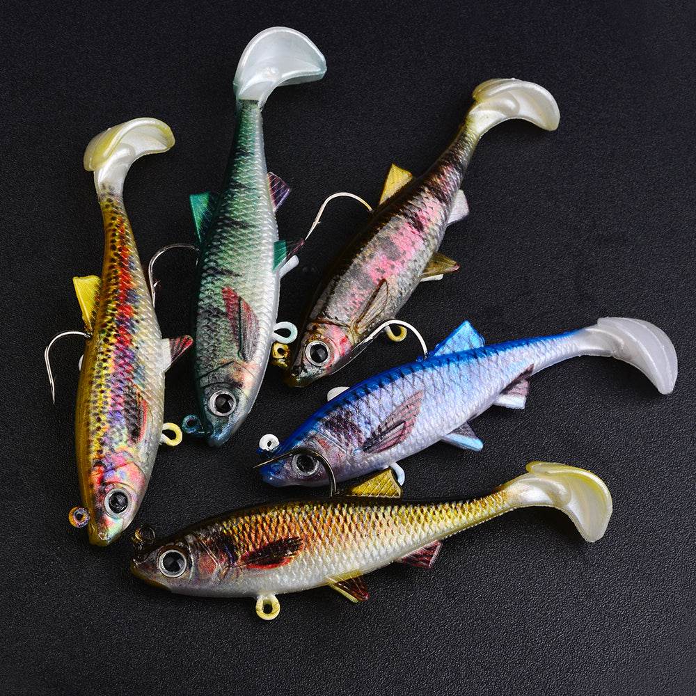 PROBEROS® 5pcs Premium Soft Fishing Lure Set Artificial Bait for Outdoor Tackle and Freshwater Fishing Adventures 9.5g 13g 16.5g 22.5g 28g - Proberos