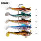 PROBEROS® 5pcs Premium Soft Artificial Bait Silicone Fishing Lures with Sharp Hooks for Saltwater and Freshwater Fishing - Lifelike Design - Proberos