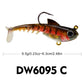 PROBEROS Premium Soft Artificial Bait Silicone Fishing Lures with Sharp Hooks for Saltwater and Freshwater Fishing - Lifelike Design