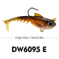 PROBEROS Premium Soft Artificial Bait Silicone Fishing Lures with Sharp Hooks for Saltwater and Freshwater Fishing - Lifelike Design
