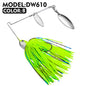PROBEROS  5pc New Bearded Man Lure Bait Tassel Anti-hanging Bottom Bionic Bait 3D Eyes Spinner Bait Wholesale