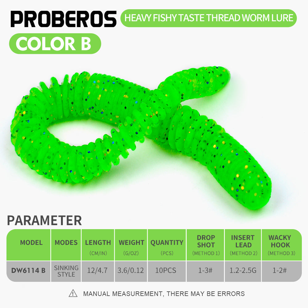 SUNLURE Ribbed Soft Plastic Worms 20PCS 3.6g/12cm Sinking Ribbed Worms for Bass Fishing &nbsp;for Drop Shot &amp; Wacky Rigs