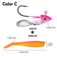 PROBEROS Metal Spoons 7g 10g 15g Jigs Fishhook Fishing Lures Sinking Sequin Jigging Bait Jig Head Baits Baits Tackle Fishing Hook