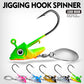 PROBEROS® 5PC Metal Spoons 7g 10g 15g Jigs Fishhook Fishing Lures Sinking Sequin Jigging Bait Jig Head Baits Baits Tackle Fishing Hook - Proberos