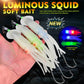 PROBEROS® 1Pcs 26cm Luminous Octopus Skirts 64g Saltwater Glow Squid Skirts Grouper Tuna jig Artificial Bait Outdoor Fishing - Proberos