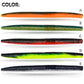 Proberos 5 packs, 10 pieces per pack, so there are 50 pieces Soft Fishing Worm Lures – Multi - Color Bass/Trout Baits for Freshwater