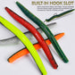 Proberos 5 packs, 10 pieces per pack, so there are 50 pieces Soft Fishing Worm Lures – Multi - Color Bass/Trout Baits for Freshwater