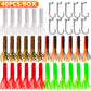 Proberos  40Pcs/Box Proberos - Style Soft Fishing Lures – Multi - Color Grub Baits & Hooks