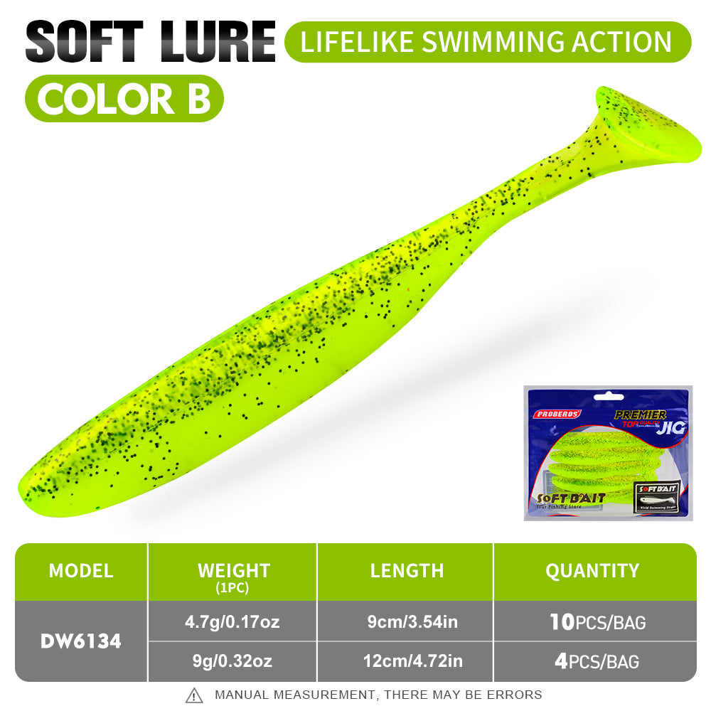 PROBEROS 4/10PCS/Bag Small Fish Tail Soft Bait Artificial Silicone Fishing Lures Suit For Fresh/Saltwater Realistic Fishing Bait