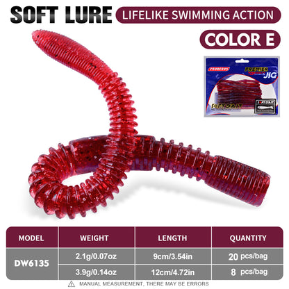 PROBEROS Elastic Noodle Worm Soft Bait Wriggle Fishing Lure – Proberos