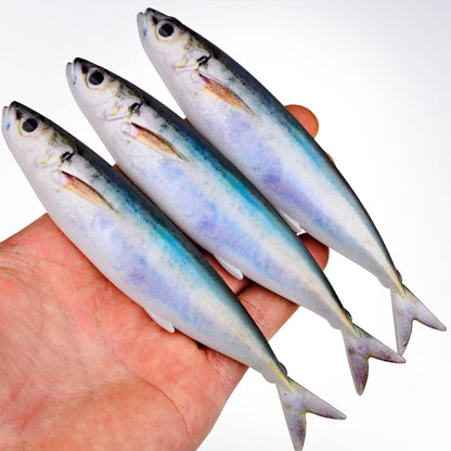 PROBEROS DW6137 Bionic Sardine Paddle Tail Swimbait 14.5cm 33.3g for Bass & Pike