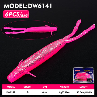 PROBEROS DW6141 Double Tail Soft Creature Bait 12.5cm 8g Bass Lures