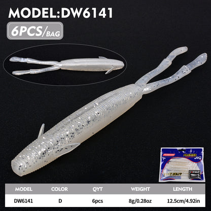PROBEROS DW6141 Double Tail Soft Creature Bait 12.5cm 8g Bass Lures