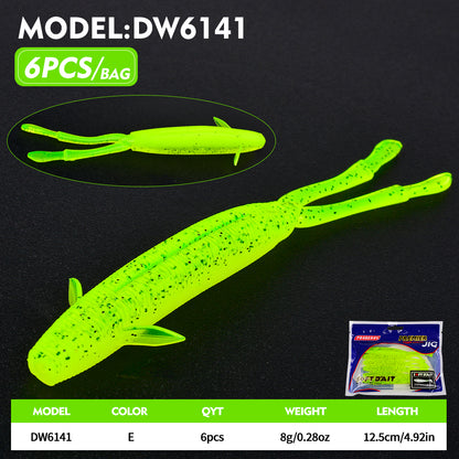 PROBEROS DW6141 Double Tail Soft Creature Bait 12.5cm 8g Bass Lures