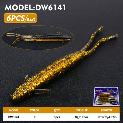 PROBEROS DW6141 Double Tail Soft Creature Bait 12.5cm 8g Bass Lures