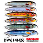 PROBEROS 5PC Top Water Pencil Lure Artificial Hard fishing Baits Wobbler Water Surface Fish Leurre 12g/10.2cm,26g/13.5cm 1PC