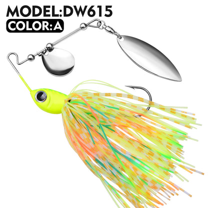 PROBEROS Spinnerbait Lure 5 Colors (A-E) Freshwater/Saltwater Fishing Bait 10g-14g&nbsp;