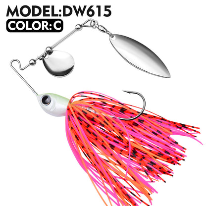PROBEROS Spinnerbait Lure 5 Colors (A-E) Freshwater/Saltwater Fishing Bait 10g-14g&nbsp;