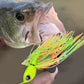Spinnerbait Fishing Lure, Hard Metal Jig Spinner Baits Kits Swimbait for Bass Trout Pike Salmon  Freshwater Saltwater 5pcs/Pack