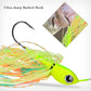 Spinnerbait Fishing Lure, Hard Metal Jig Spinner Baits Kits Swimbait for Bass Trout Pike Salmon  Freshwater Saltwater 5pcs/Pack