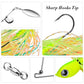 Spinnerbait Fishing Lure, Hard Metal Jig Spinner Baits Kits Swimbait for Bass Trout Pike Salmon  Freshwater Saltwater 5pcs/Pack