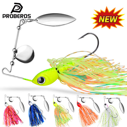 PROBEROS Spinnerbait Lure 5 Colors (A-E) Freshwater/Saltwater Fishing Bait 10g-14g&nbsp;