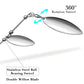 Spinnerbait Fishing Lure, Hard Metal Jig Spinner Baits Kits Swimbait for Bass Trout Pike Salmon  Freshwater Saltwater 5pcs/Pack