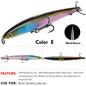 PROBEROS 5pcs Premium Minnow Fishing Lure Set - Realistic Crankbait Lures for Bass Fishing - Durable and Lightweight Tackle 25.4g/13.2cm