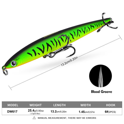 PROBEROS DW617 Pencil Lure Topwater Fishing Bait 25.4g/13.2cm