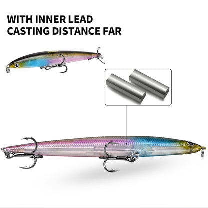 PROBEROS DW617 Pencil Lure Topwater Fishing Bait 25.4g/13.2cm
