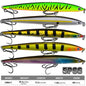 PROBEROS 5pcs Premium Minnow Fishing Lure Set - Realistic Crankbait Lures for Bass Fishing - Durable and Lightweight Tackle 25.4g/13.2cm