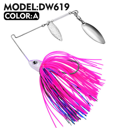 PROBEROS Spinnerbait Lure 5 Colors (A-E) Freshwater Fishing Bait 13.3g-16.5g (1PC Pack)