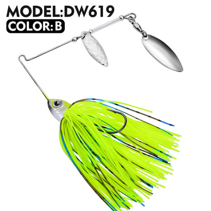PROBEROS Spinnerbait Lure 5 Colors (A-E) Freshwater Fishing Bait 13.3g-16.5g (1PC Pack)