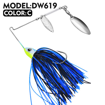 PROBEROS Spinnerbait Lure 5 Colors (A-E) Freshwater Fishing Bait 13.3g-16.5g (1PC Pack)