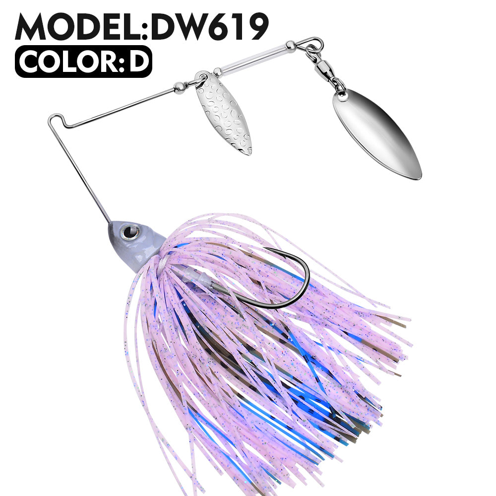 PROBEROS Spinnerbait Lure 5 Colors (A-E) Freshwater Fishing Bait 13.3g-16.5g (1PC Pack)