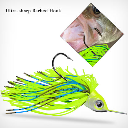 PROBEROS Spinnerbait Lure 5 Colors (A-E) Freshwater Fishing Bait 13.3g-16.5g (1PC Pack)