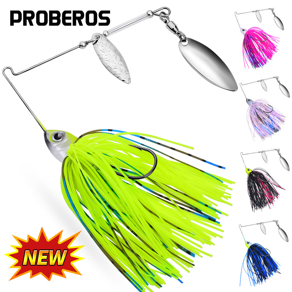 PROBEROS 5pcs Spinner Bait 10G 14G Metal Lure Hard Fishing Lure Spinner Lure Spinnerbait Pike Swivel Fish Tackle Wobbler Fishing
