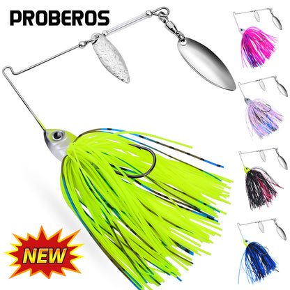 PROBEROS 5pcs Spinner Bait 10G 14G Metal Lure Hard Fishing Lure Spinner Lure Spinnerbait Pike Swivel Fish Tackle Wobbler Fishing